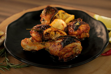 Foto da receita pronta: frango ao limão e alecrim
